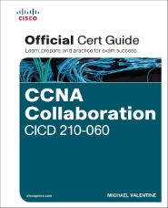 Image of the book CCNA Collaboration CICD 210-060, this is included with the training course at Logitrain