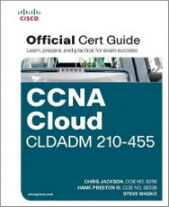 Image of the book CCNA Cloud CLDADM 210-455, this is included with the training course at Logitrain