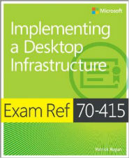 Image of the book Implementing a Desktop Infrastructure, this is included with the training course at Logitrain