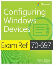 Image of the book Configuring Windows Devices, this is included with the training course at Logitrain