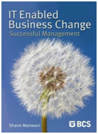 Image of the book IT Enabled Business Change, this is included with the training course at Logitrain