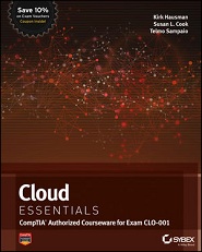 Image of the book Cloud Essentials, this is included with the training course at Logitrain