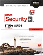 Image of the book CompTIA Security+ Study Guide, this is included with the training course at Logitrain